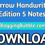 Marrow Handwritten Edition 5 Notes 2021 PDF Free Download