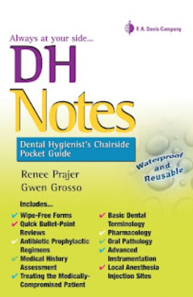 DH Notes Dental Hygienist’s Chairside Pocket Guide PDF Free Download
