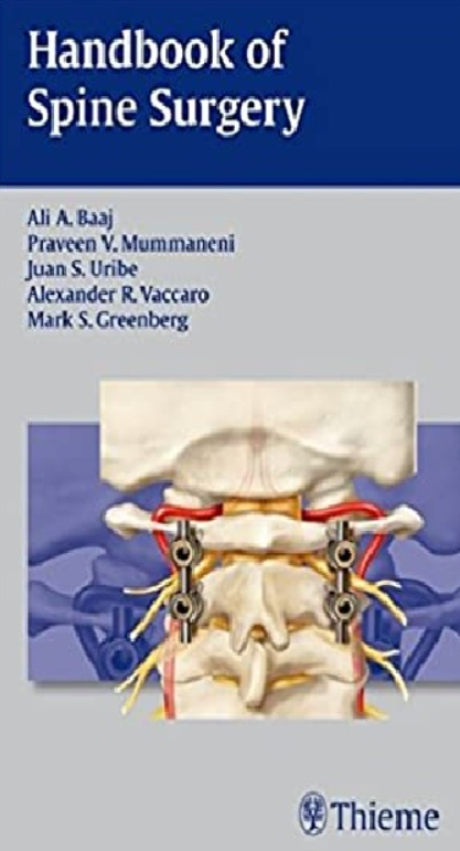 Handbook of Spine Surgery 1st Edition PDF Free Download [Direct Link]