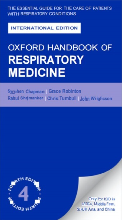 Oxford Handbook of Respiratory Medicine 4th Edition PDF Free Download 