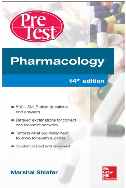 Pharmacology PreTest Self-Assessment and Review 14th Edition PDF Free 